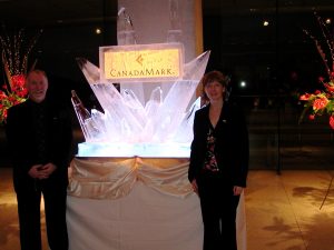 Clark McEwen and Angela Betteridge introduce CanadaMark Diamonds at a Reception at the Canadian Embassy in Tokyo 2005 