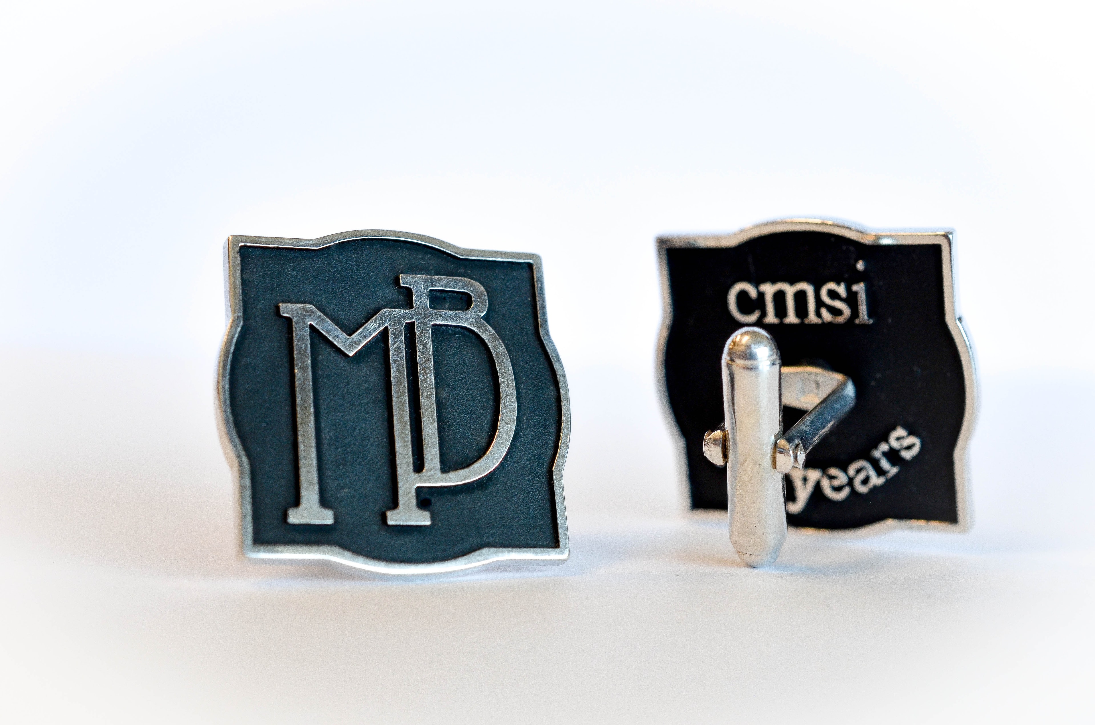 Sterling Silver Corporate Gifts — custom cufflinks for Vancouver financing firm