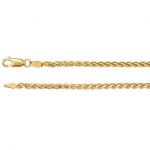 Yellow gold wheat chain