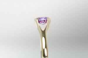 Purple Sapphire Engagement Ring