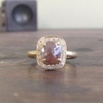 Anne Sportun One of a Kind pear rosecut diamond ring