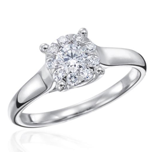 Bouquet Collection 1.00 carat look diamond ring
