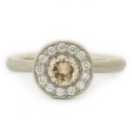 Anne Sportun Cognac Diamond Engagement Ring