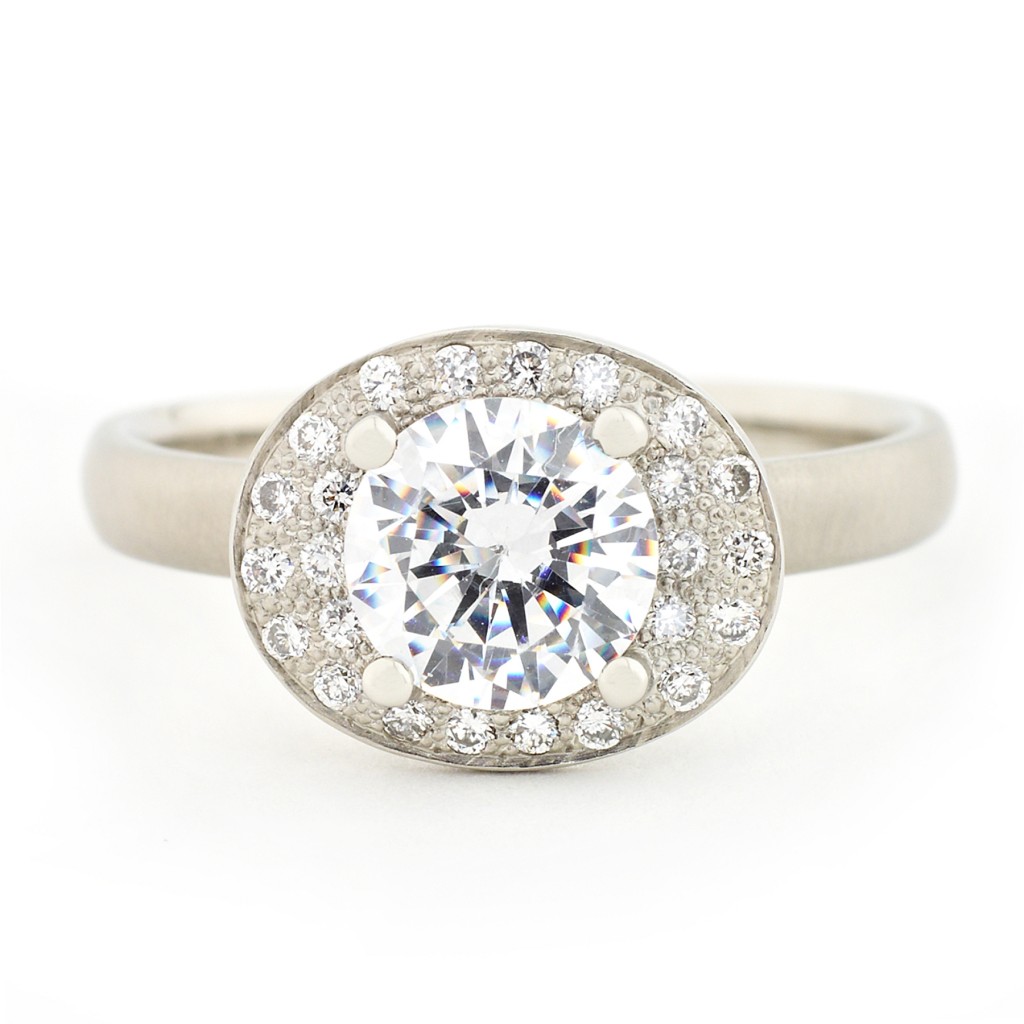 Oval Double Halo Engagement Ring
