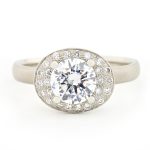 Oval Double Halo Engagement Ring