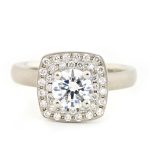 Cushion Double Halo Engagement Ring