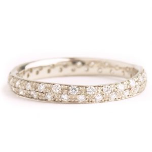 Anne Sportun Narrow Diamond Pave Band