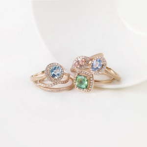 Anne Sportun Rose Gold Blush Rings