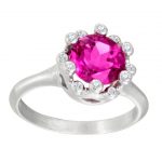 Suzy Landa Rubellite Tourmaline White Gold Ring