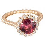 Suzy Landa Rose Tourmaline Rose Gold Ring