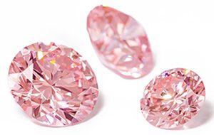Created pink diamonds