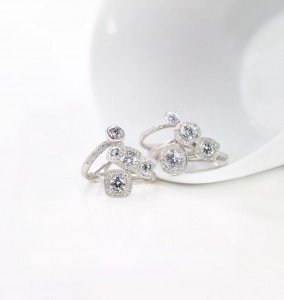 Anne Sportun Icy White Diamond Engagement Rings