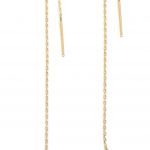 Anzie Classique Pear Chain Earrings Gold