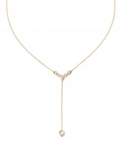 Anzie Gold Classique Bezel Y Necklace
