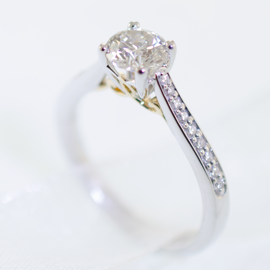 Cathedral style on sale engagement rings